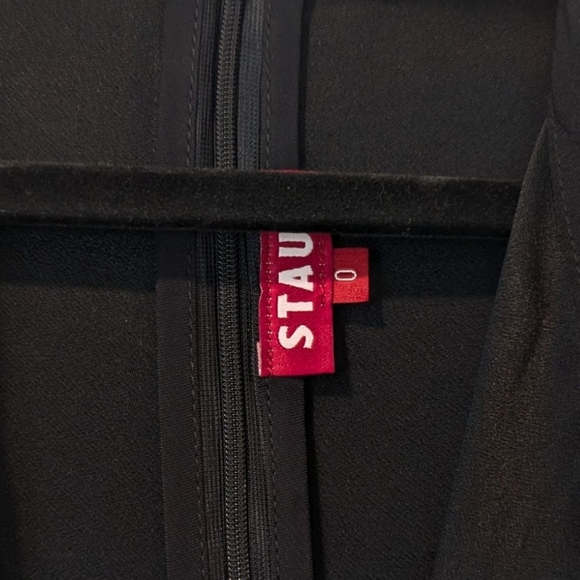 NWT Staud Victorian Vintage Black Rainbow Detail Maxi Dress Size 0 - Picture 4 of 10